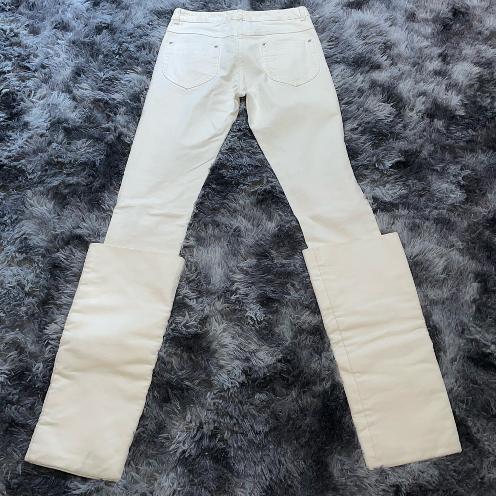 Maison Martin Margiela wide stiff cuffed jeans